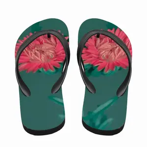 Men Flower#01 Flip Flop Slippers