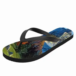 Men High Mountains Landscape Flip Flop Slippers