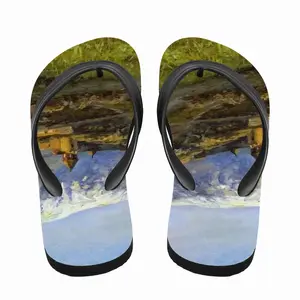 Men Mountain Ararat And Monastery Khor Virap Flip Flop Slippers