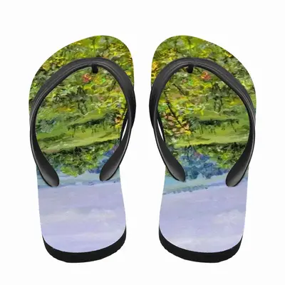 Men Rural Landscape Flip Flop Slippers