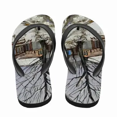 Men Traditional Russian Village Flip Flop Slippers