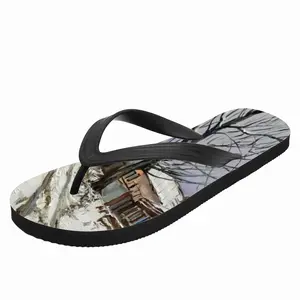 Men Traditional Russian Village Flip Flop Slippers