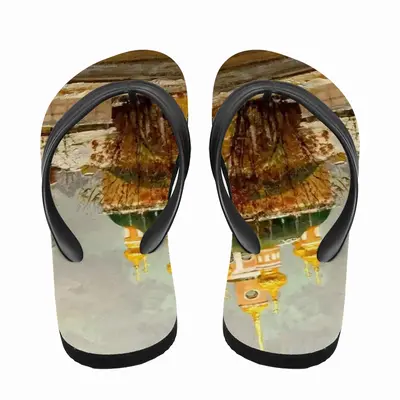 Men Russian Orthodox Church With Golden Domes Flip Flop Slippers