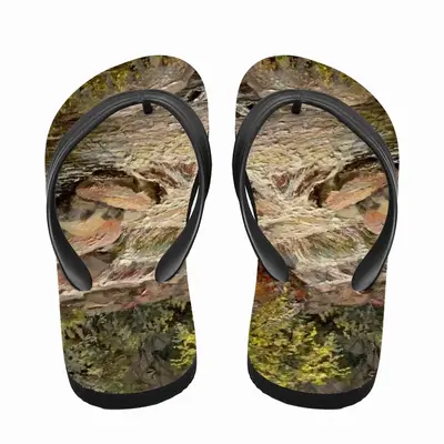 Men Rocky River Realism Impressionism Flip Flop Slippers