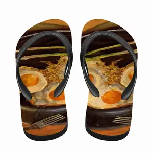 Men Fried Eggs Modern Flip Flop Slippers