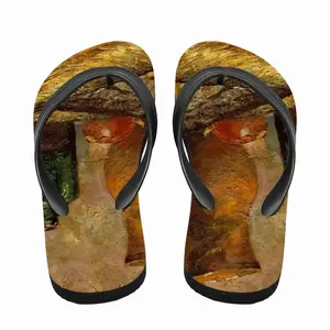 Men Still Life With Fish Impressionism Realism Flip Flop Slippers