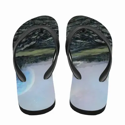 Men Outer Space Landscape Flip Flop Slippers