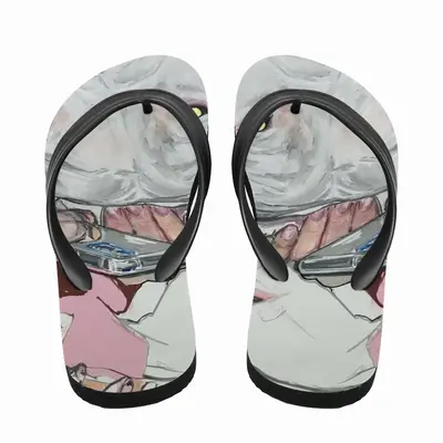 Men Pink Dogs Flip Flop Slippers