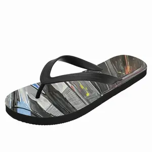 Men Red Square Flip Flop Slippers