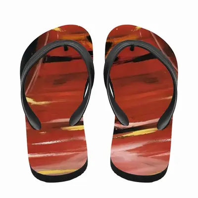 Men Porsche Red Crash Flip Flop Slippers