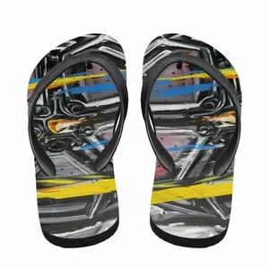 Men Lamborghini Wheel Crash Flip Flop Slippers