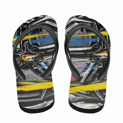 Men Lamborghini Wheel Crash Flip Flop Slippers