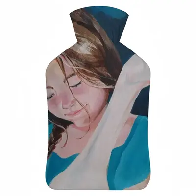 A Girl With A Goose Hot Water Bag