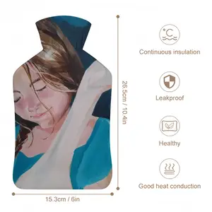 A Girl With A Goose Hot Water Bag