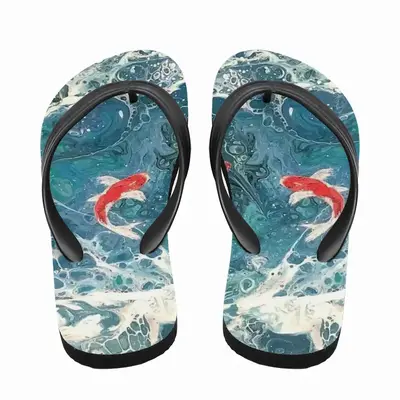 Men Ruffled Pond Flip Flop Slippers