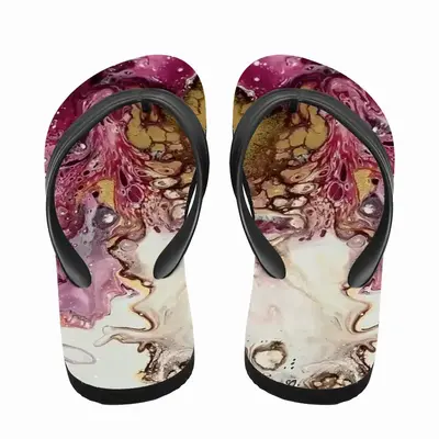 Men Raspberry Bloom Flip Flop Slippers