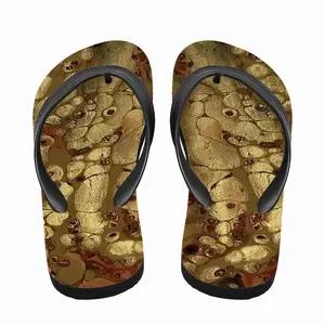 Men Pure Gold Flip Flop Slippers