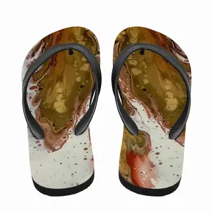 Men Gold Poppy Flip Flop Slippers