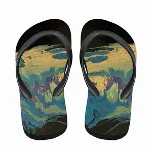 Men Nighttime Lava Flip Flop Slippers