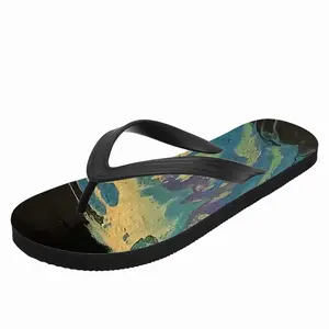 Men Nighttime Lava Flip Flop Slippers