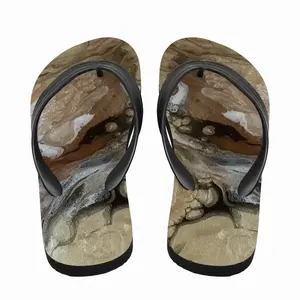 Men Champagne Chiffon Flip Flop Slippers