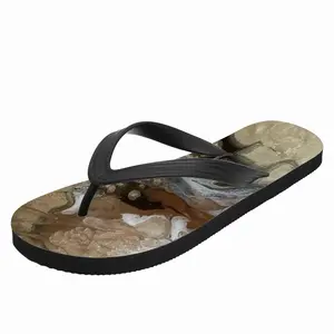 Men Champagne Chiffon Flip Flop Slippers