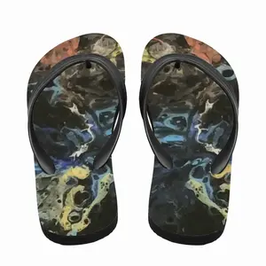 Men Swirling Fish Flip Flop Slippers