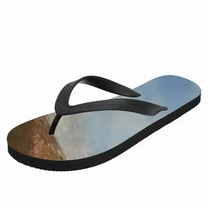 Men Green Landscape Flip Flop Slippers