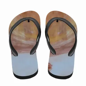 Men Red Trees Landscape Flip Flop Slippers