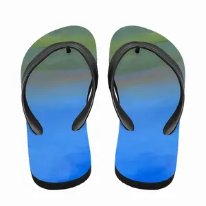 Men Watching The Sunset Flip Flop Slippers