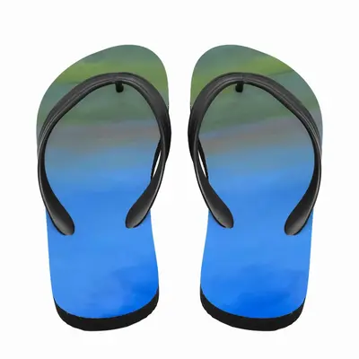 Men Watching The Sunset Flip Flop Slippers