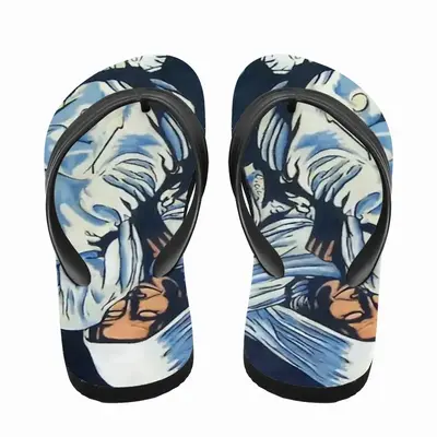 Men Grieving Madonna Flip Flop Slippers