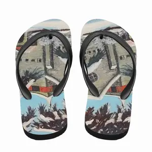 Men Winter Cathedral Flip Flop Slippers