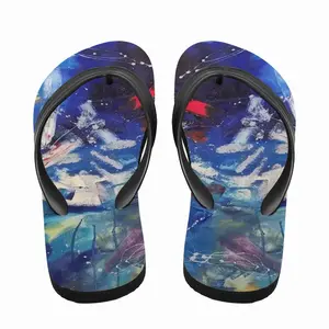 Men Space Station Flip Flop Slippers