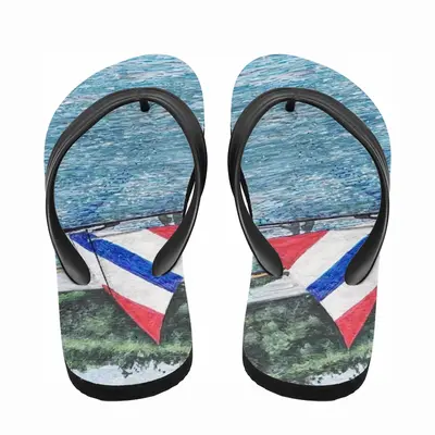 Men Sailboat At Holmes Flip Flop Slippers