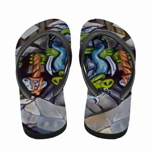 Men Confrontation Flip Flop Slippers