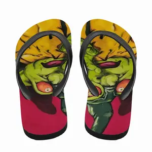 Men Green Alien Wizard Flip Flop Slippers