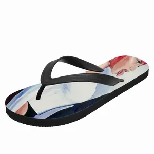 Men Drama - Pink White Office Art Flip Flop Slippers