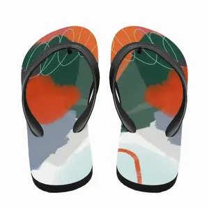 Men Modern Extra Large Orange Flip Flop Slippers