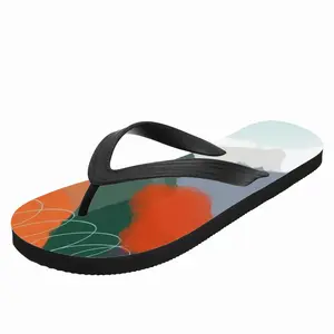 Men Modern Extra Large Orange Flip Flop Slippers