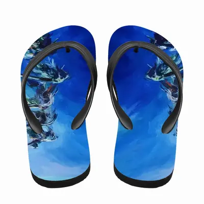 Men Miami Palms - Summer Blue Sky Sea Flip Flop Slippers