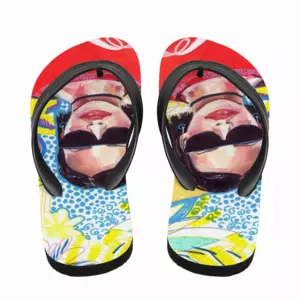 Men Coca Cola Girl Flip Flop Slippers