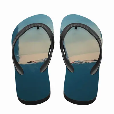 Men Deep Blue Flip Flop Slippers