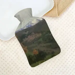 View Of Castelnou France Hot Water Bag