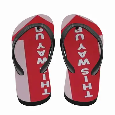 Men This Way Up Flip Flop Slippers