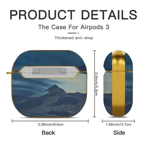 Water Elephant Airpods 3 Case (Hard Shell, Golden)