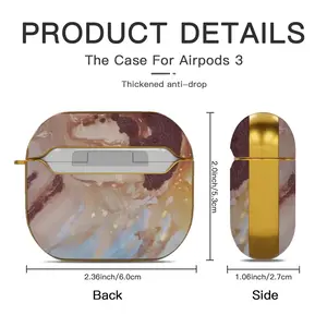 Spirit Bull Airpods 3 Case (Hard Shell, Golden)