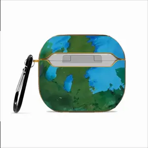 Green Figures Mysteries Airpods 3 Case (Hard Shell, Golden)