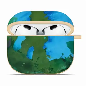 Green Figures Mysteries Airpods 3 Case (Hard Shell, Golden)