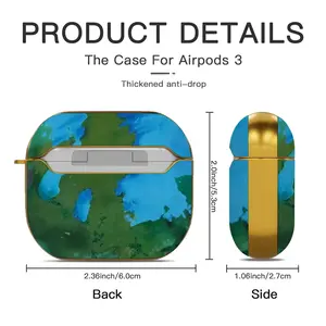 Green Figures Mysteries Airpods 3 Case (Hard Shell, Golden)